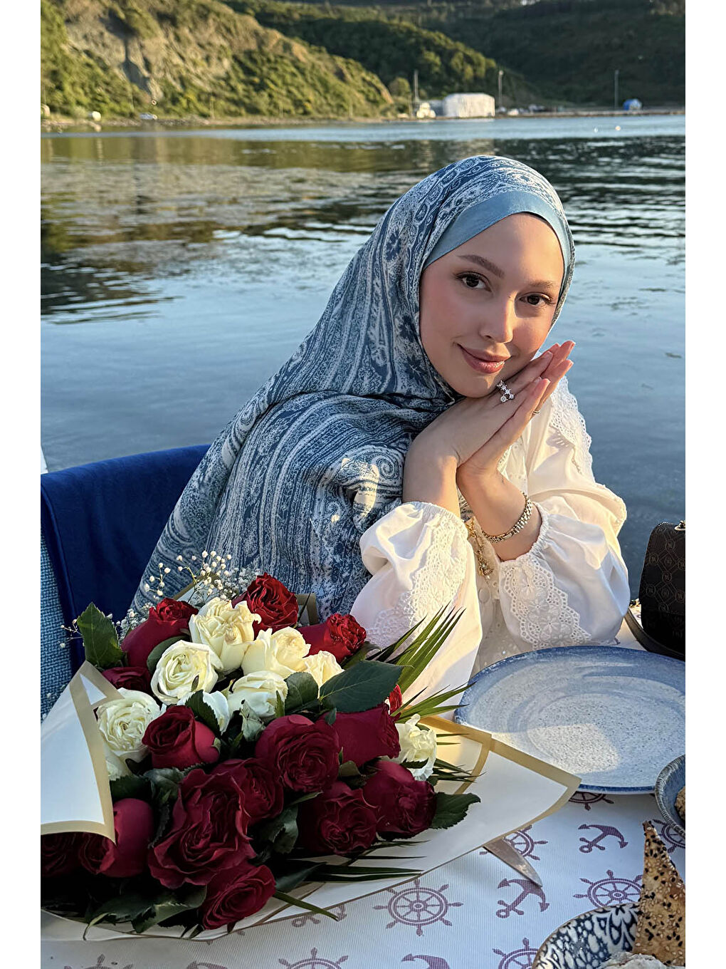 Deluxe Summer Şal Noa Soft Mavi-6