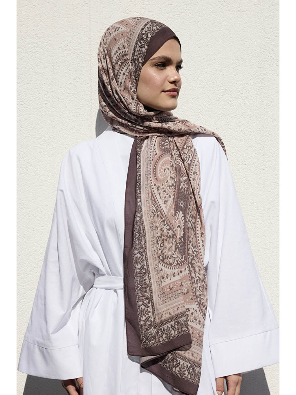 Kahverengi Deluxe Summer Şal Eva Soft Kahve