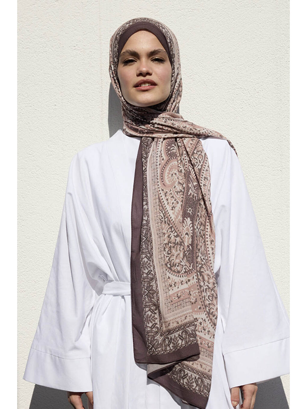 Kahverengi Deluxe Summer Şal Eva Soft Kahve-1