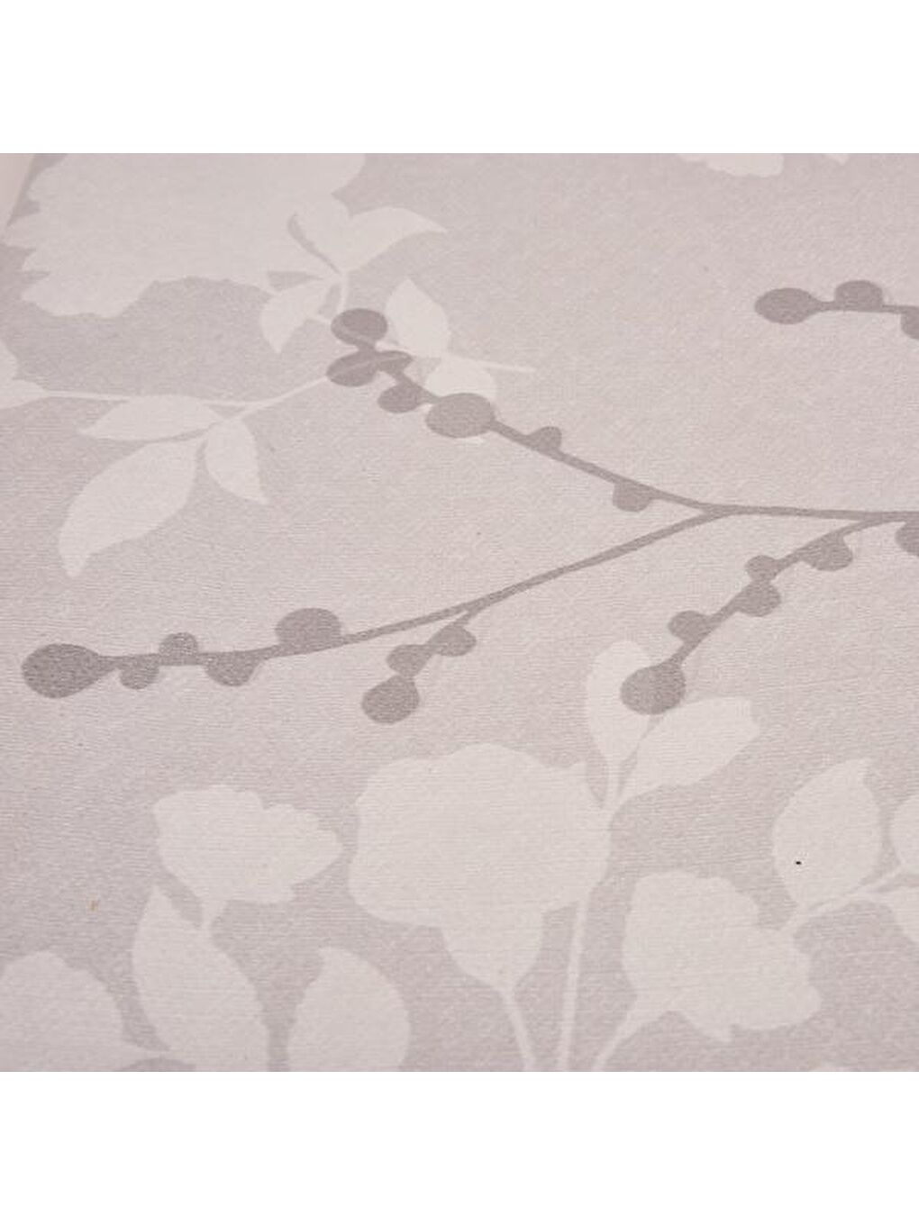 Soft Dertsiz Yaprak Desenli Pvc Masa Örtüsü - Gri - 140x200 cm-1