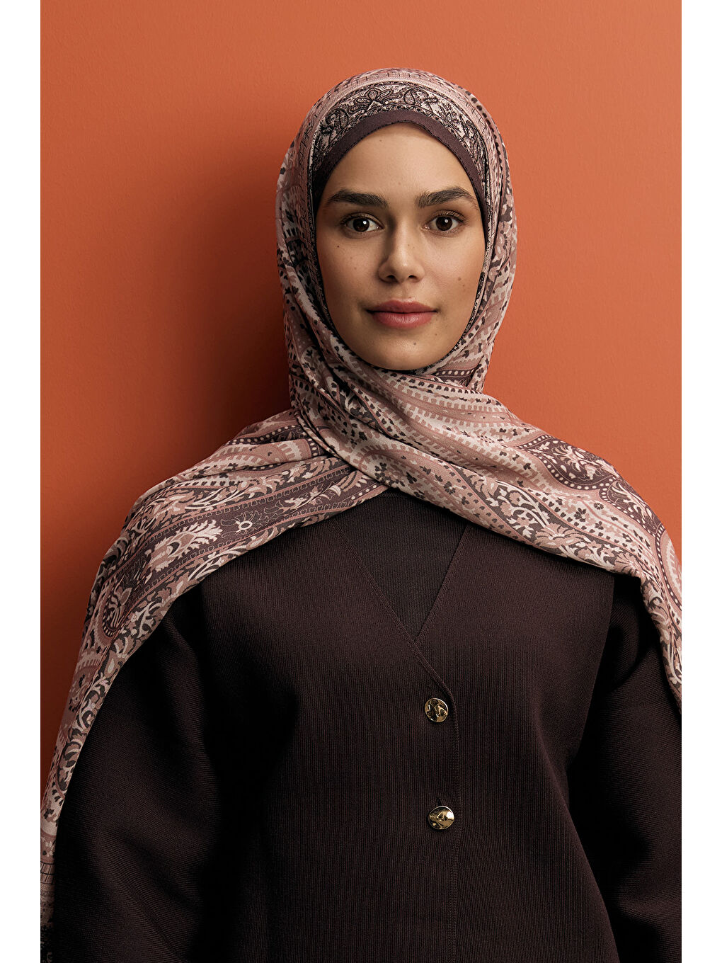 Kahverengi Deluxe Summer Şal Eva Soft Kahve-5