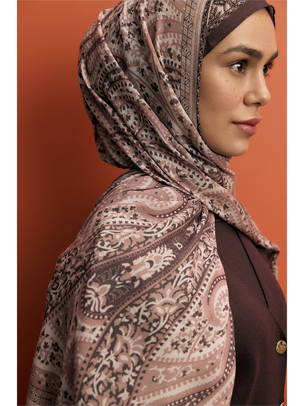 Kahverengi Deluxe Summer Şal Eva Soft Kahve-6