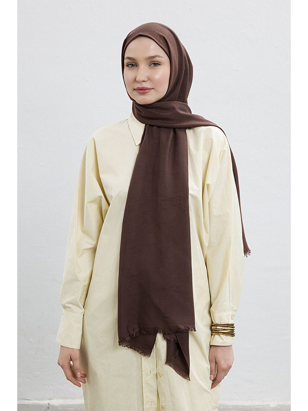 Kahverengi Modal Şal Kahve-1