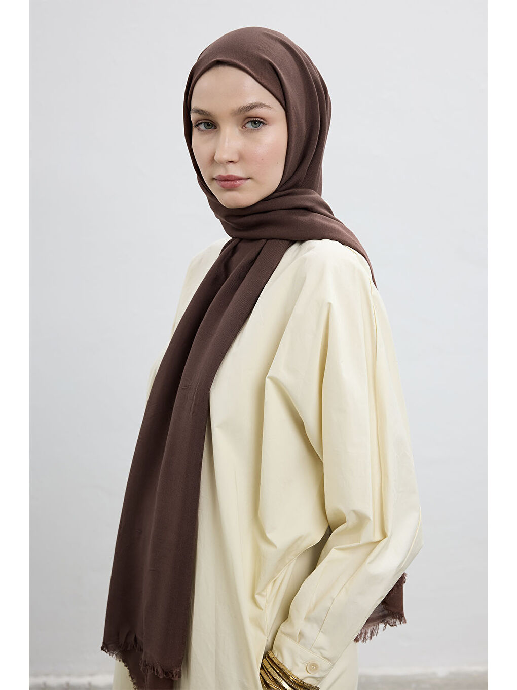 Kahverengi Modal Şal Kahve-2