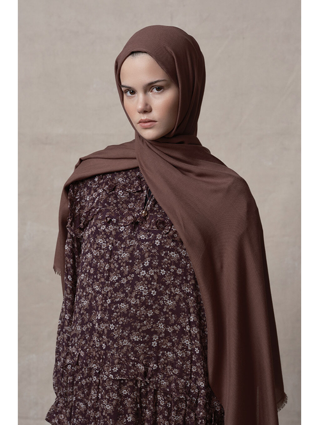 Kahverengi Modal Şal Kahve-4