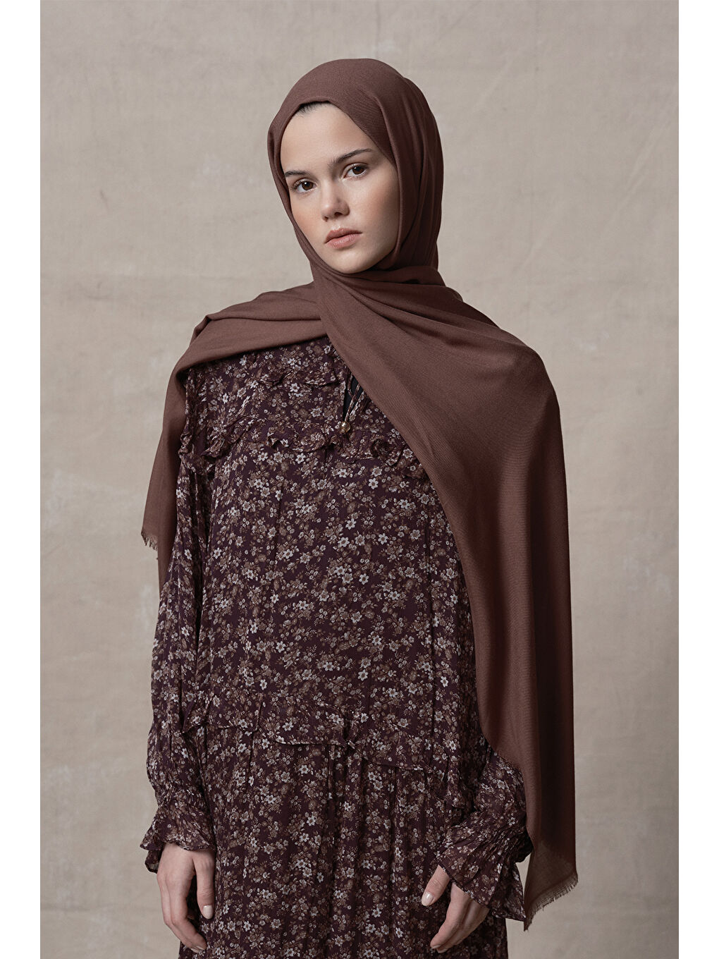 Kahverengi Modal Şal Kahve-5