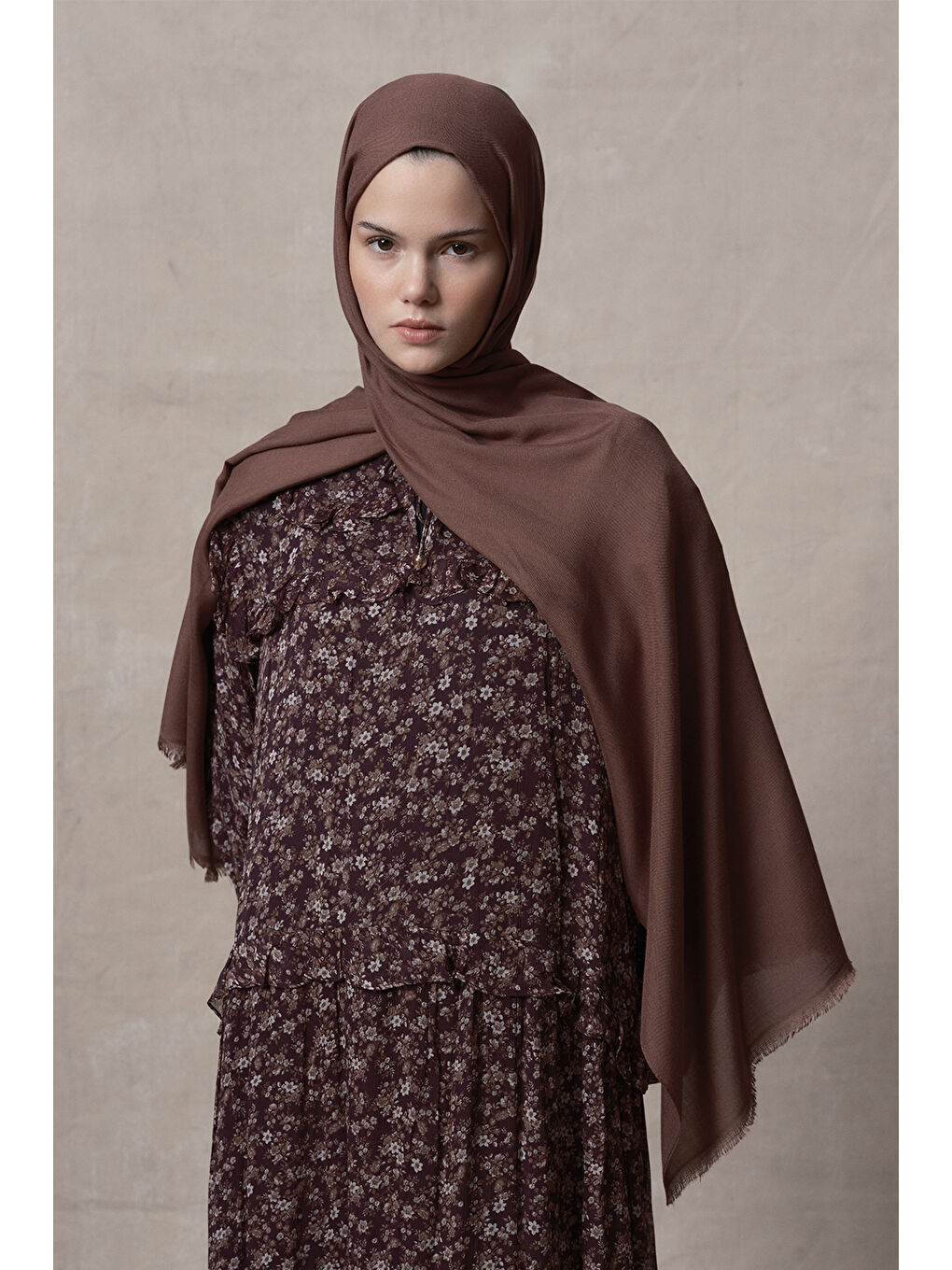 Kahverengi Modal Şal Kahve-6