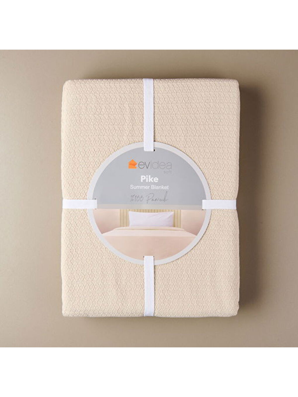 Soft Sable Tek Kişilik Pike - Bej - 160x220 cm-1