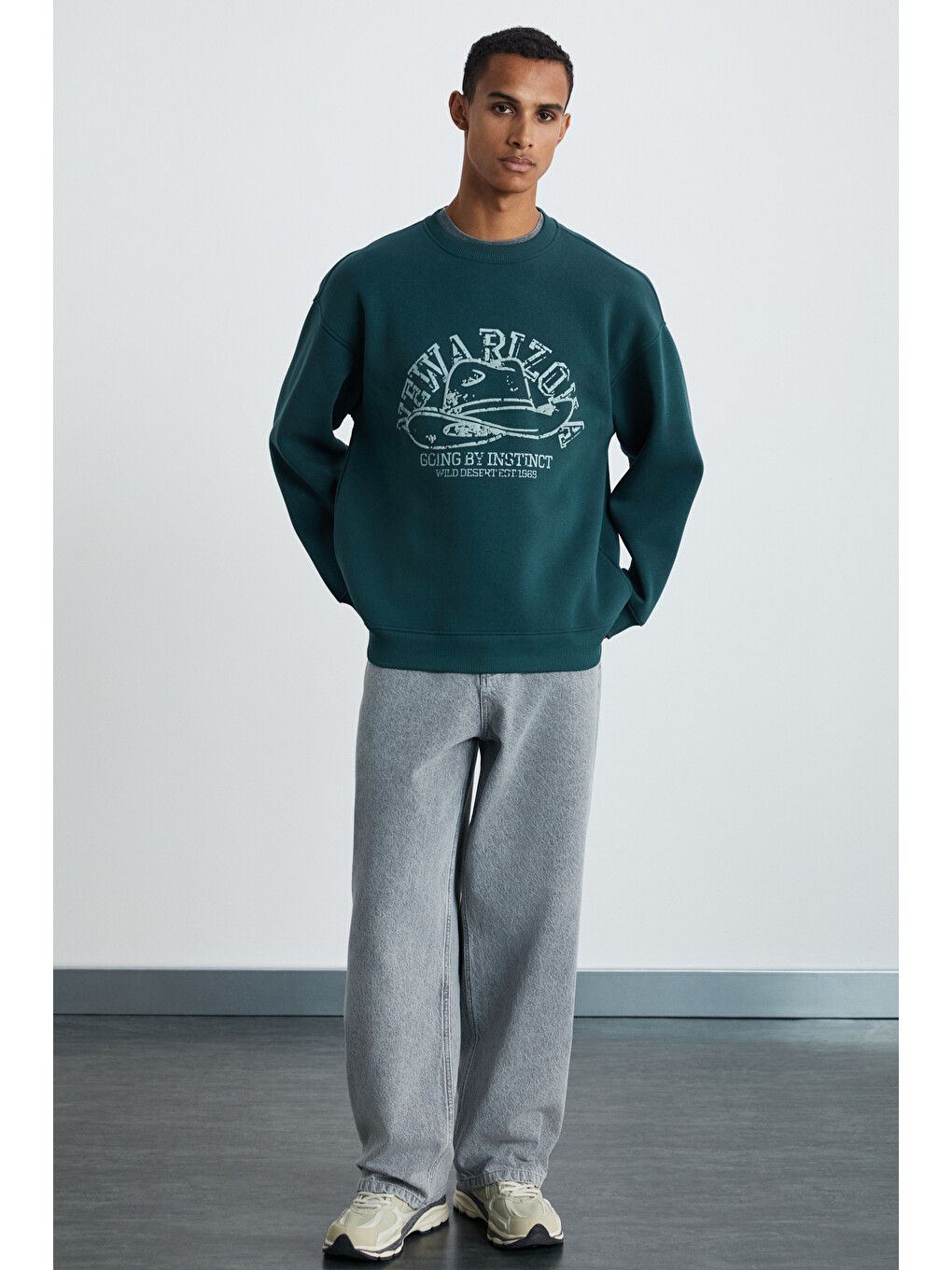 Hat Erkek Yumuşacık Yeşil Sweatshirt-4