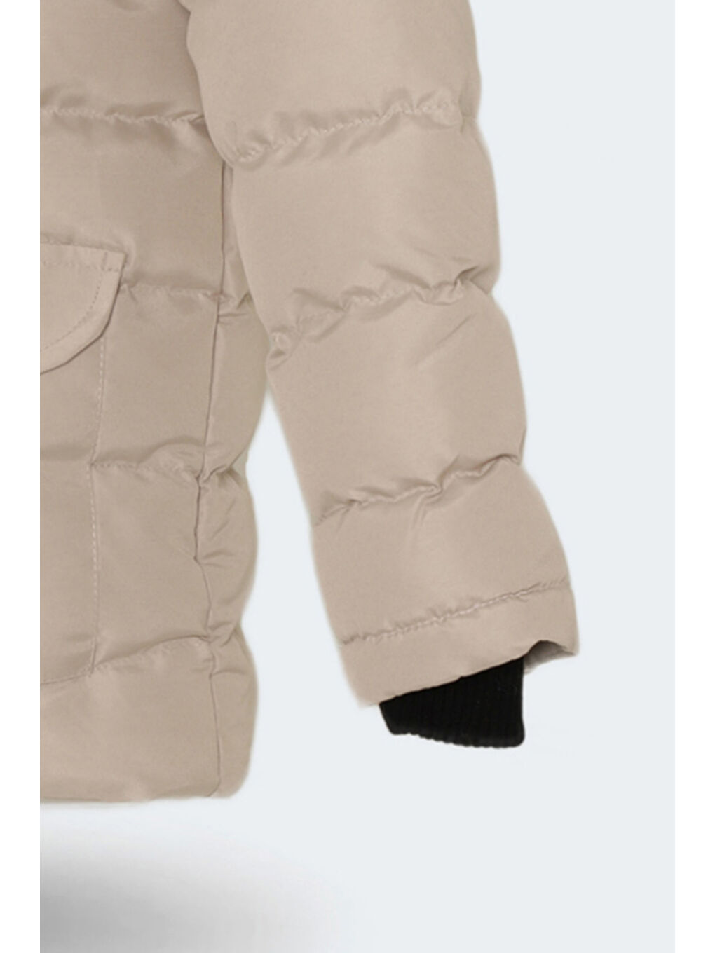 NAPOLI Unisex Çocuk Mont Taş Gri-5