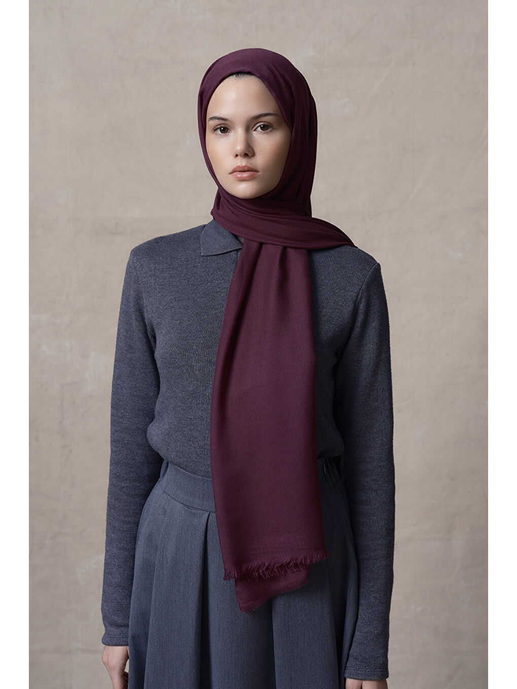 Modal Şal Mürdüm-6