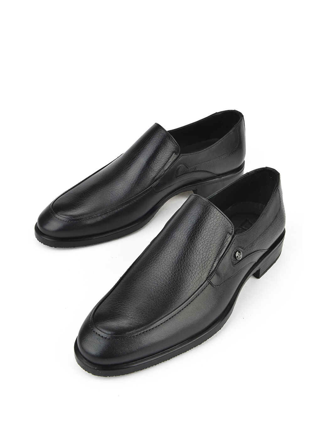 Erkek Hakiki Deri Ayakkabı 153745Z80172 Siyah-4