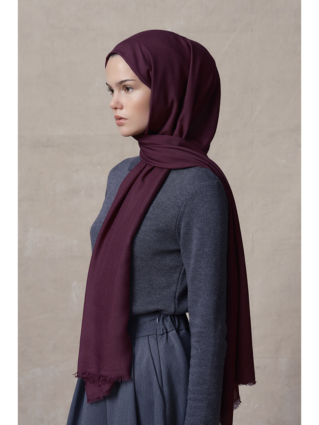 Modal Şal Mürdüm-8