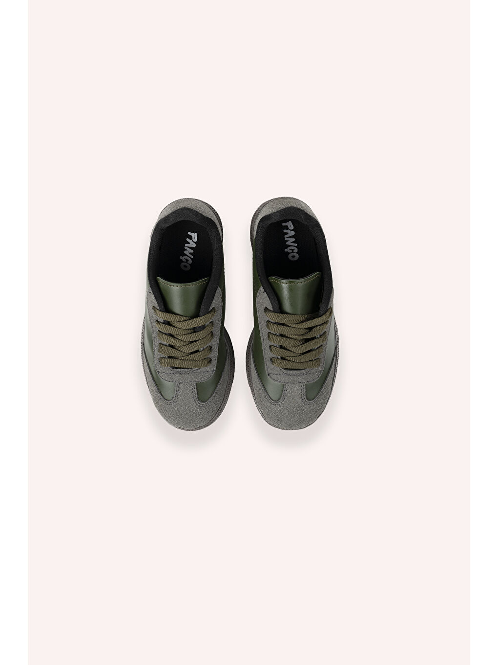 Erkek Çocuk Bağcıklı Haki Sneaker-2
