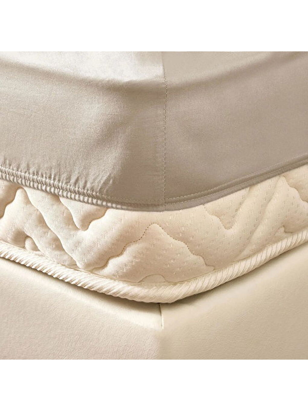 Soft Basic Tek Kişilik Lastikli Çarşaf - Bej - 100x200 cm-2