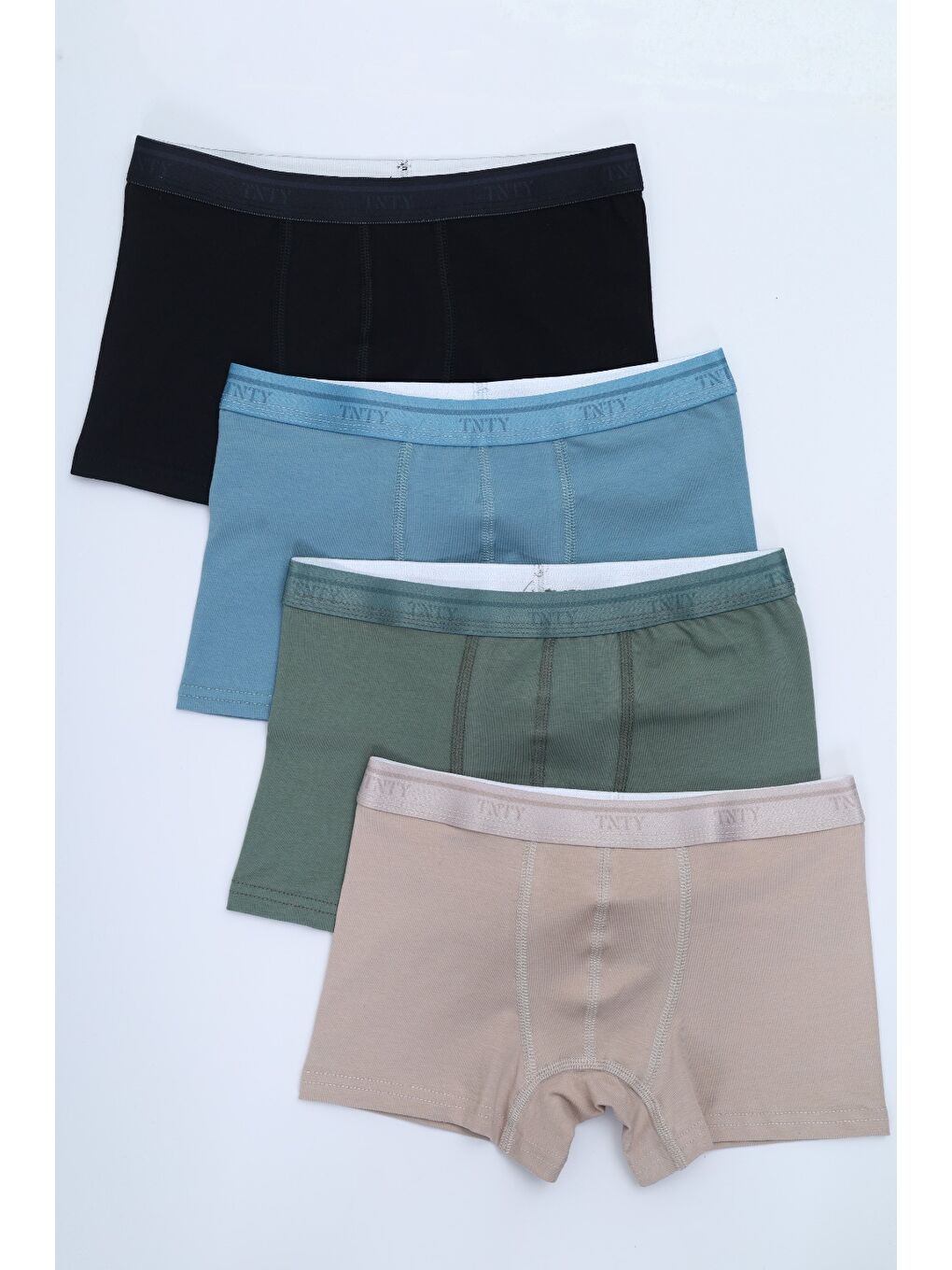 Ekru Erkek Çocuk Tnty Yazı Baskılı 4lü Paket Boxer