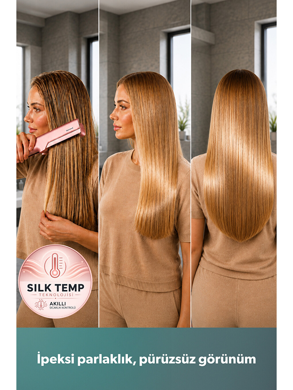 Air Silk 4607h Islak & Kuru Hava İle Saç Düzleştirici-4
