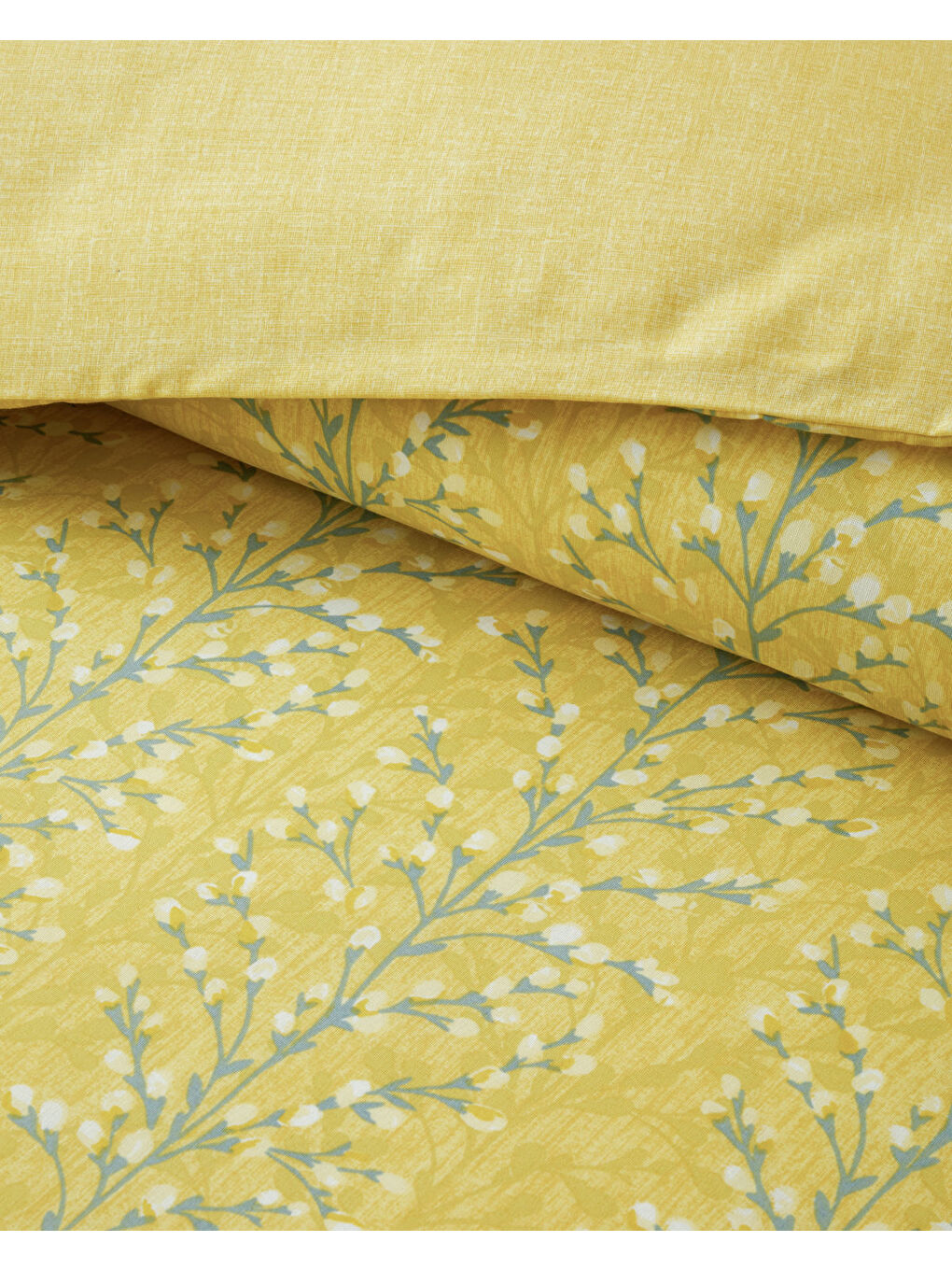 Branchmist Kolay Ütülenir Çift Kişilik Nevresim Seti 200x220 cm Sarı-2