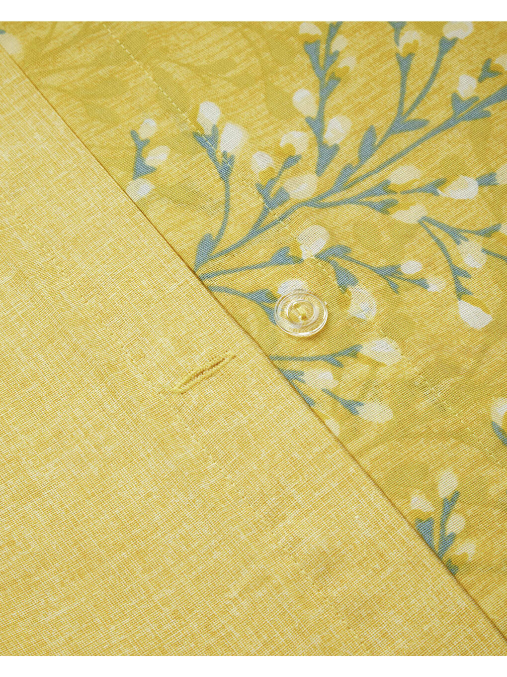 Branchmist Kolay Ütülenir Çift Kişilik Nevresim Seti 200x220 cm Sarı-6