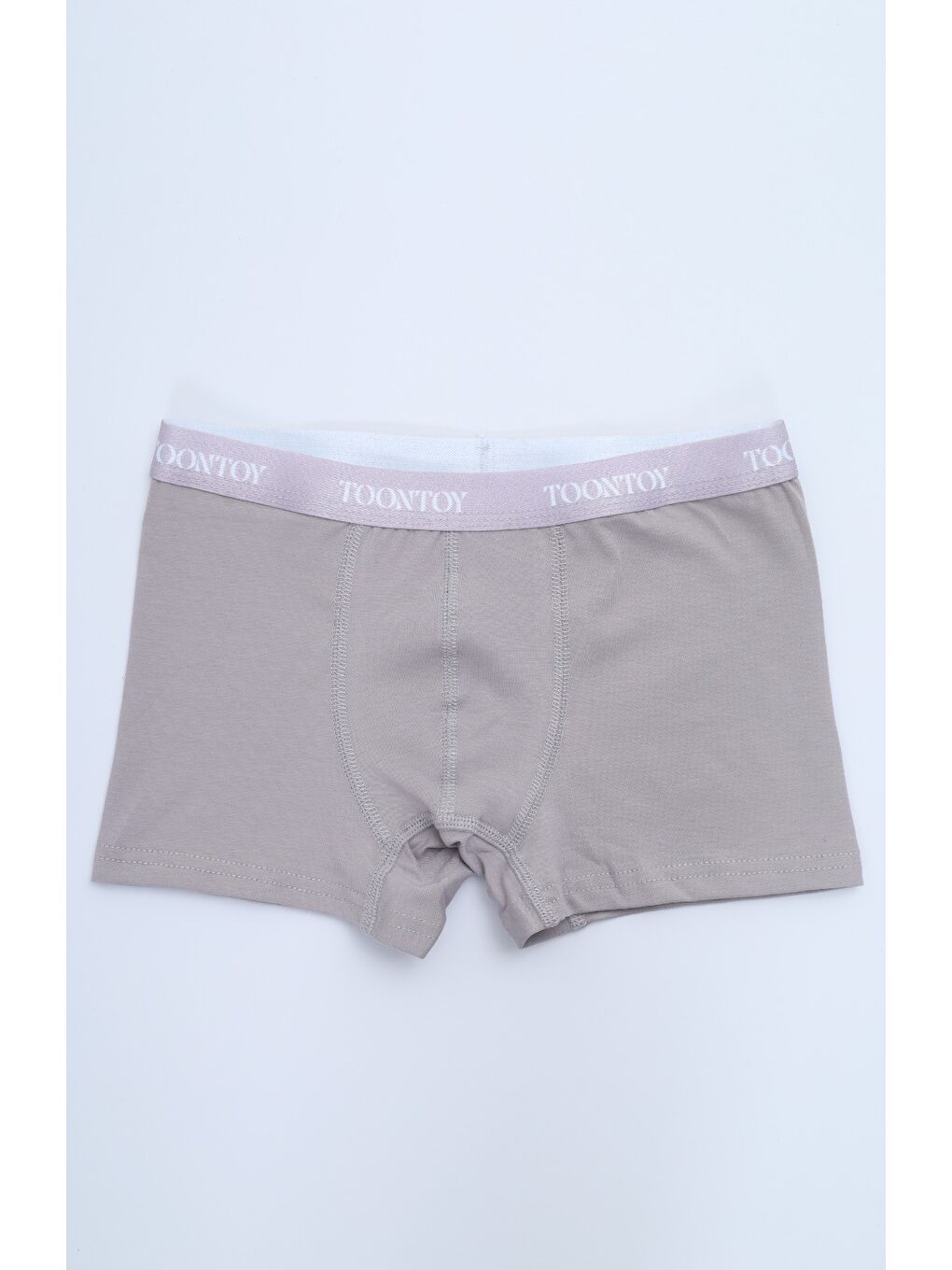 Ekru Erkek Çocuk Kemer Yazı Baskılı 4lü Paket Boxer-5