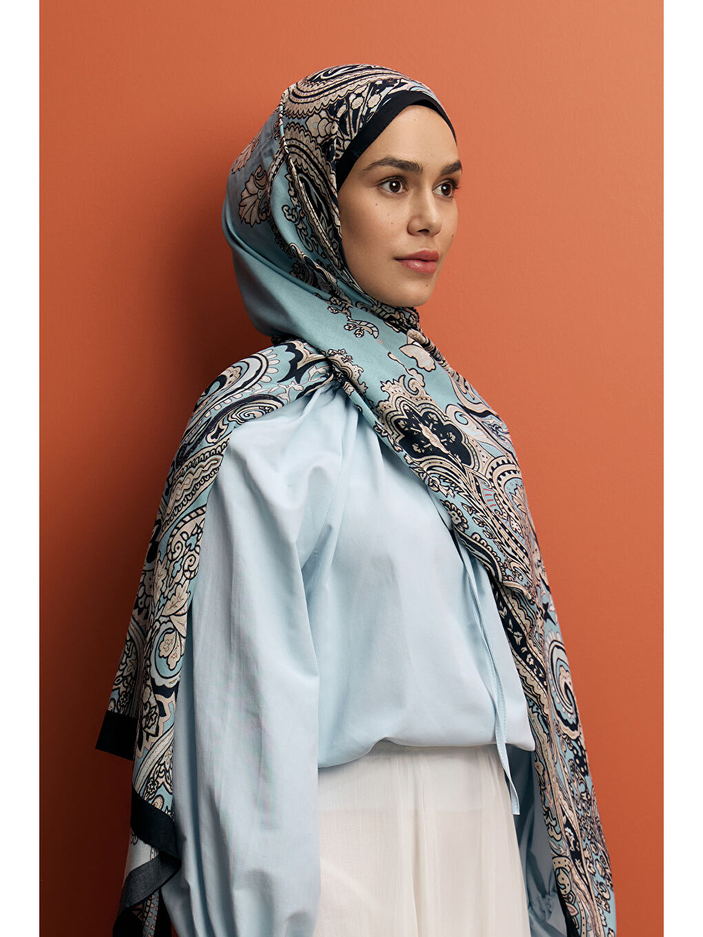 Deluxe Summer Şal Jade İndigo-4