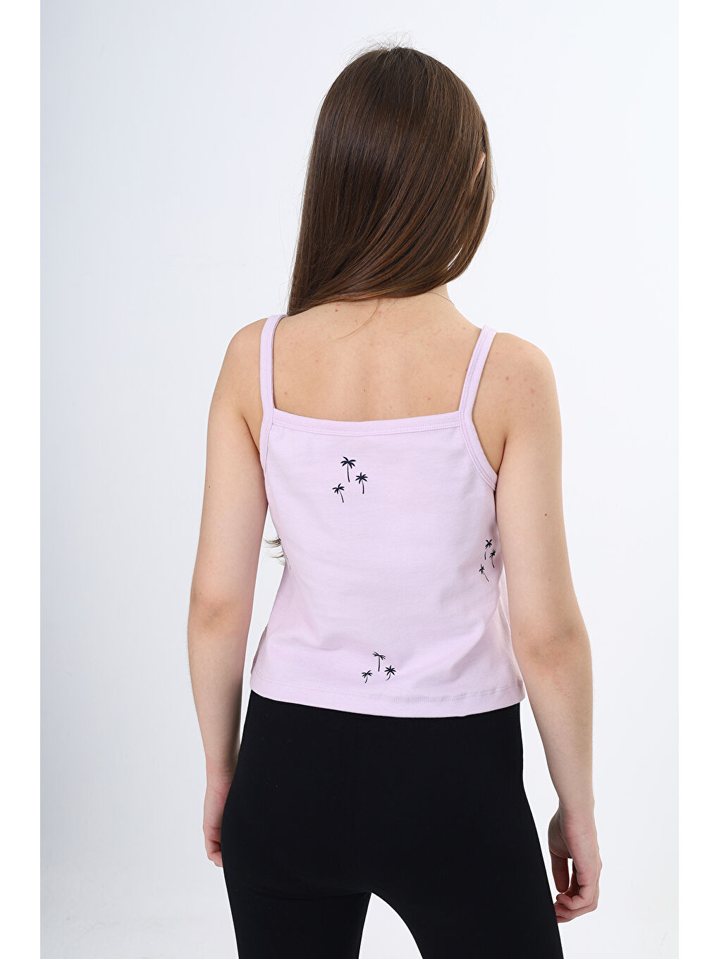 Lila Kız Çocuk Baskılı Atlet-2