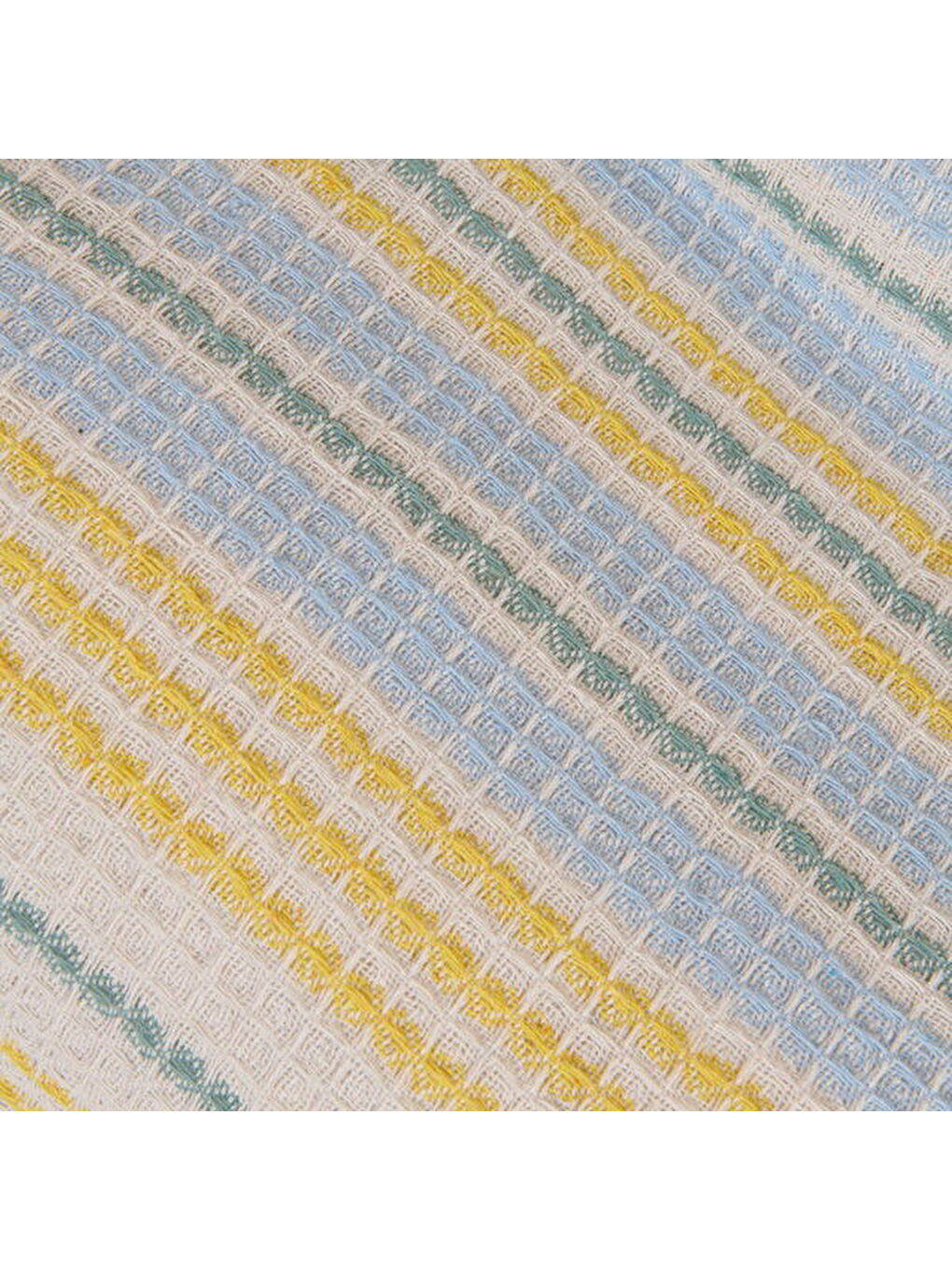 Soft Radiant Tek Kişilik Pike - Ekru / Mavi - 160x230 cm-3