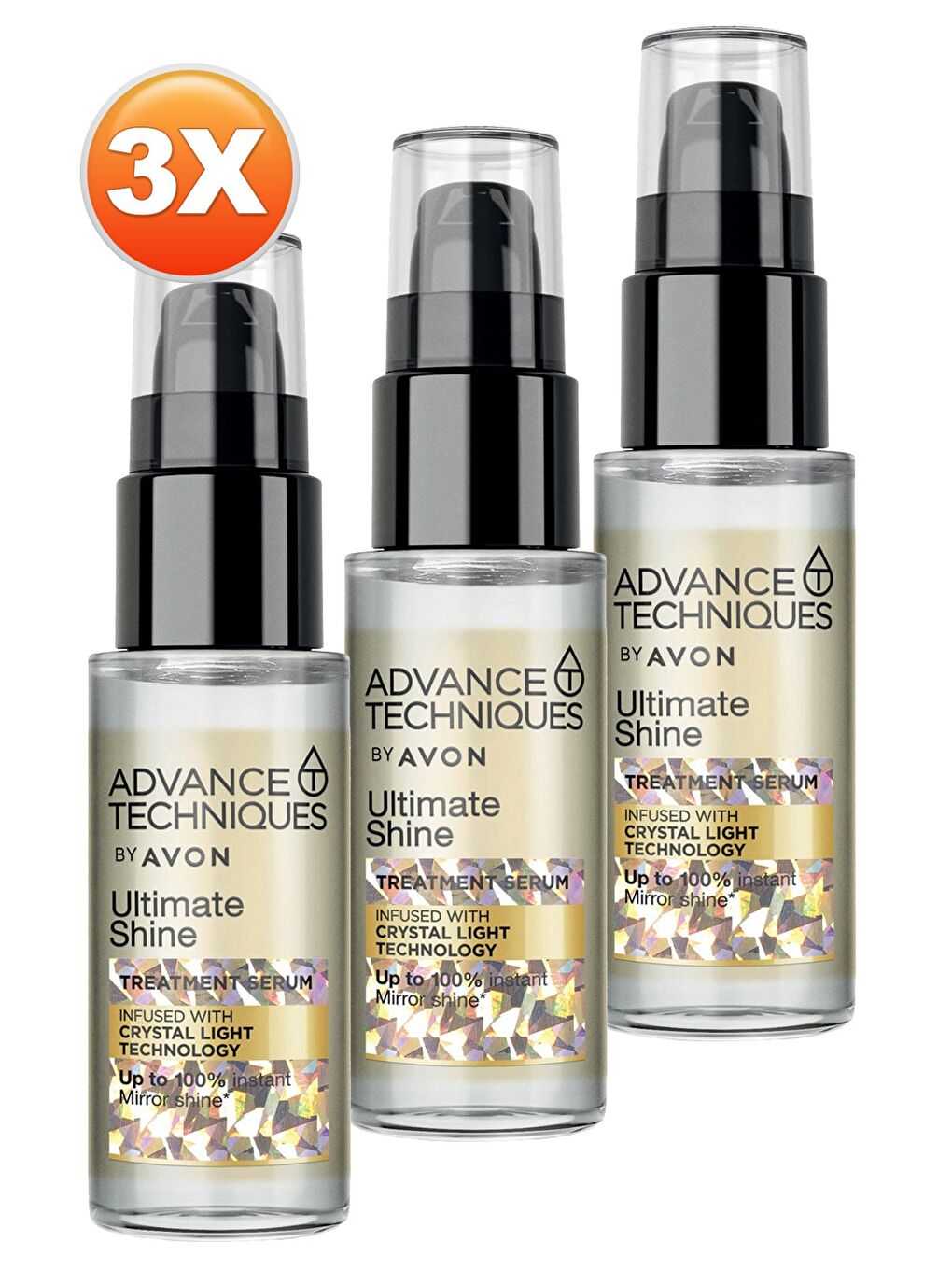 AVON Advance Techniques Parlaklık Veren Saç Serumu 30 Ml. Üçlü Set - 1