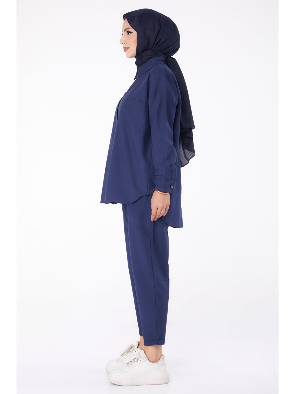 Tunık Pantolon İkili Takım Lacivert - 27086-3