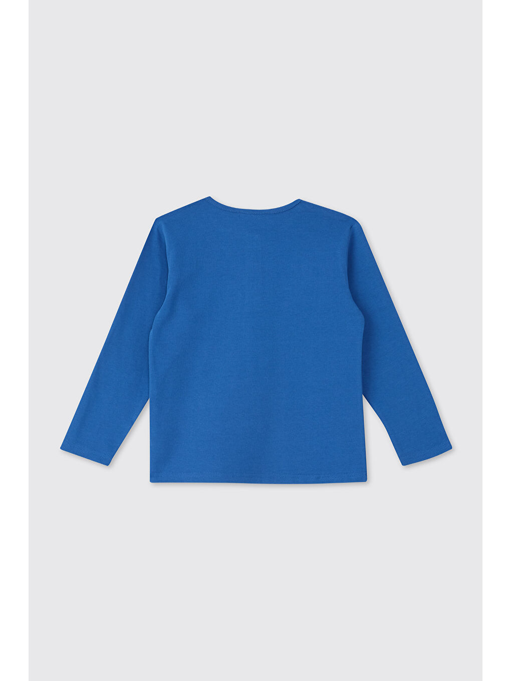 Mavi Erkek Çocuk Yakası Düğmeli Koyu Lacivert Tişört-1