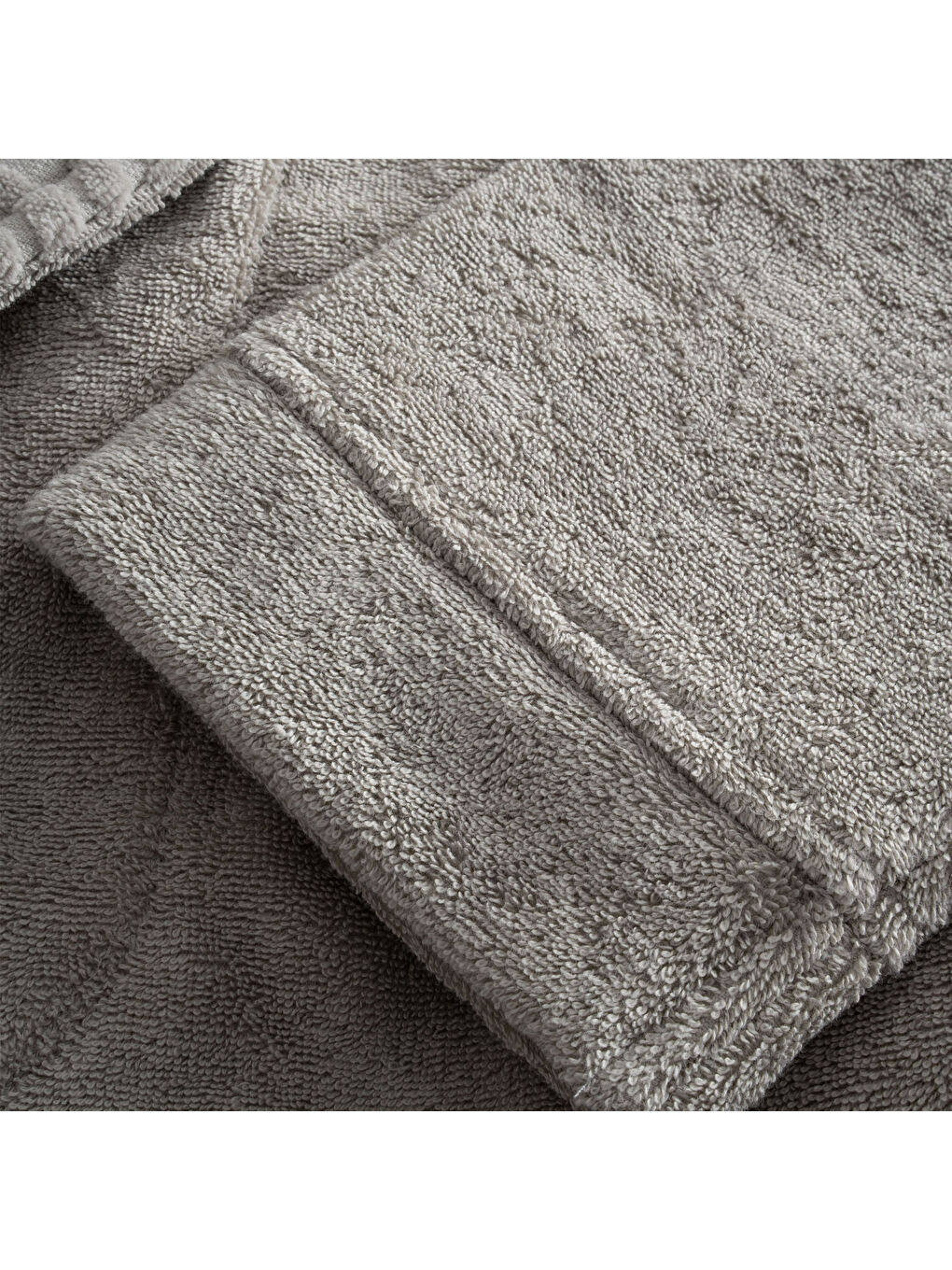 Fiorina Erkek Bornoz %100 Pamuk Jakarlı Bej-2