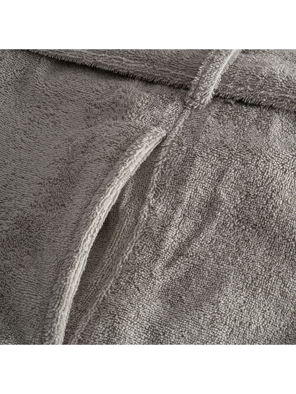 Fiorina Erkek Bornoz %100 Pamuk Jakarlı Bej-4