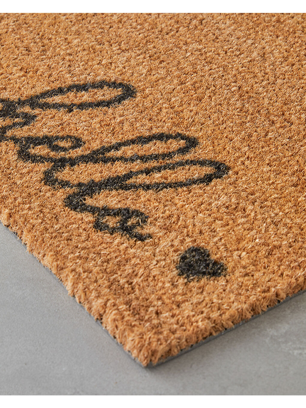 Kahverengi Hello New Day Kapı Önü Paspası 40x60 cm Natural-1