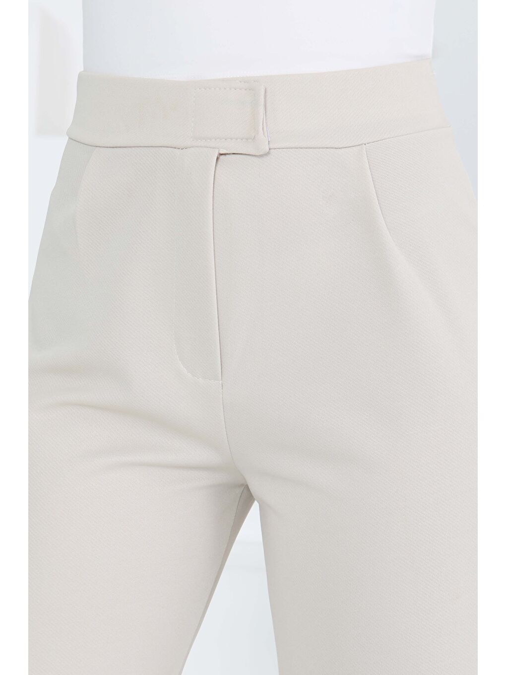 Ekru Palazzo Pantolon Krem - 27077-4