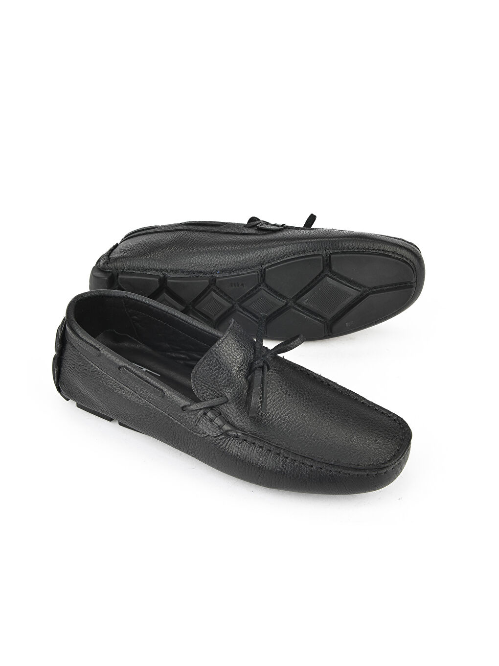 Erkek Hakiki Deri Ayakkabı 151986Z4274 Siyah-3