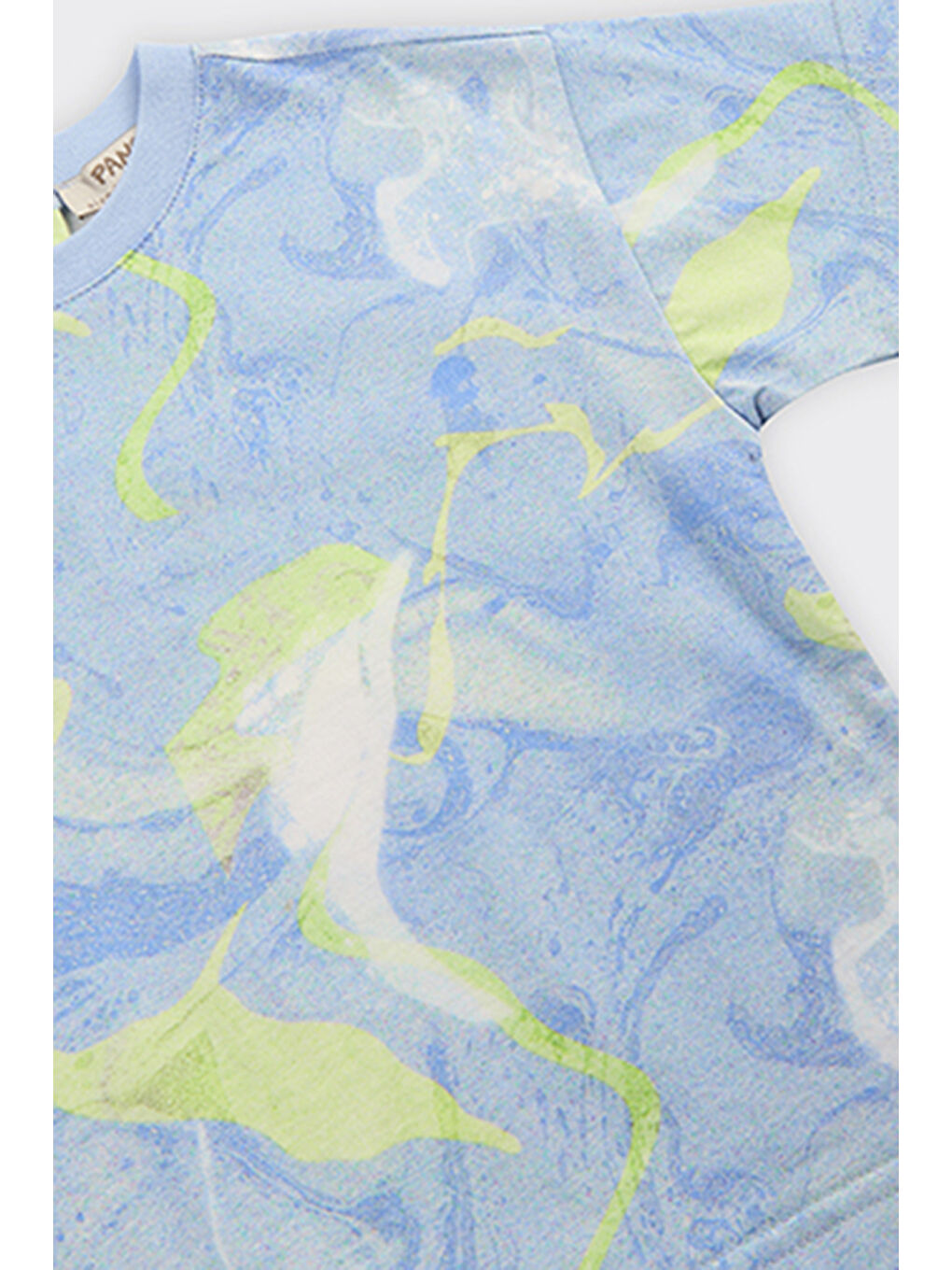 Erkek Çocuk Baskılı Mavi Tişört-2