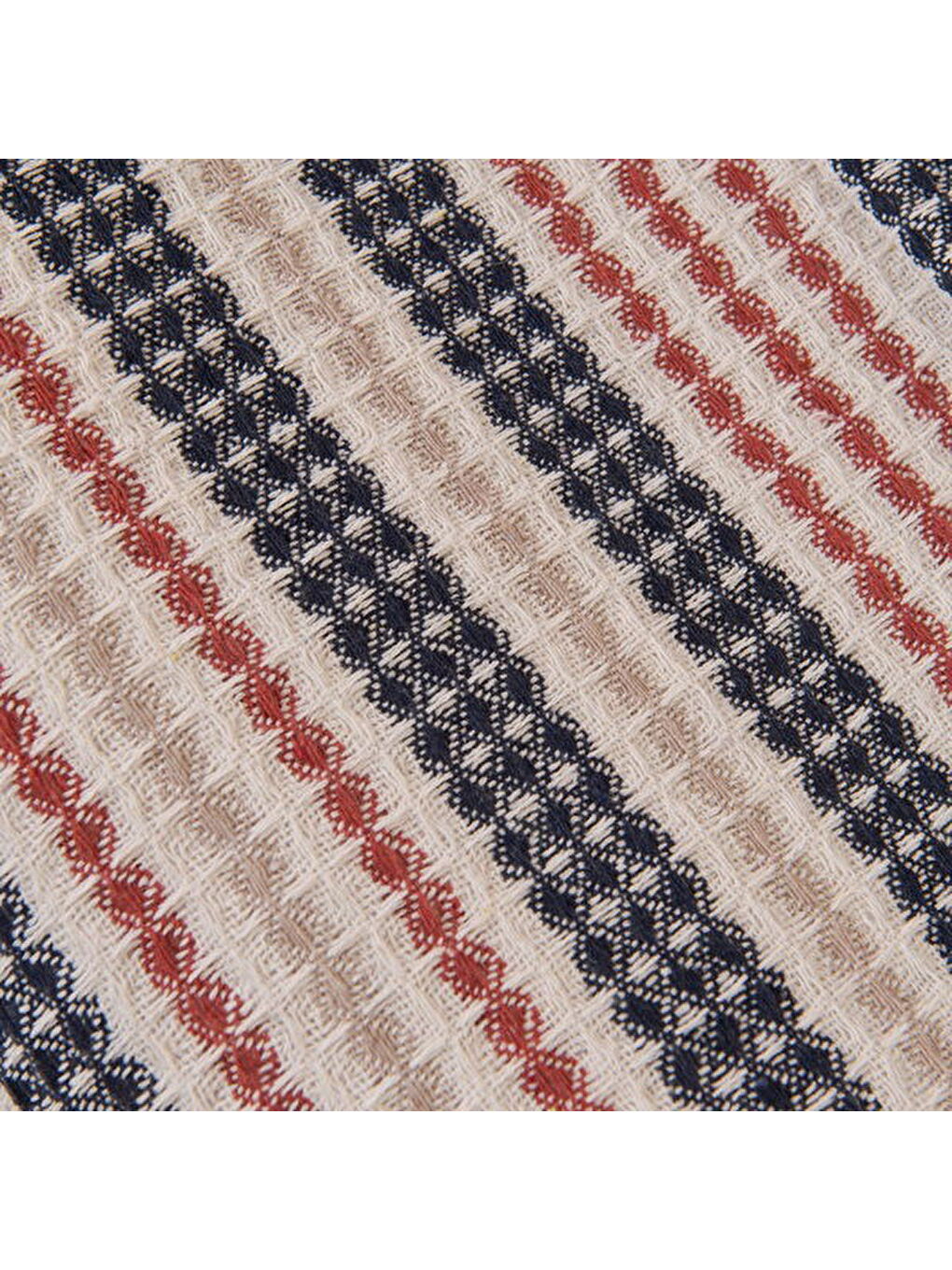 Soft Radiant Tek Kişilik Pike - Ekru / Lacivert - 160x230 cm-6