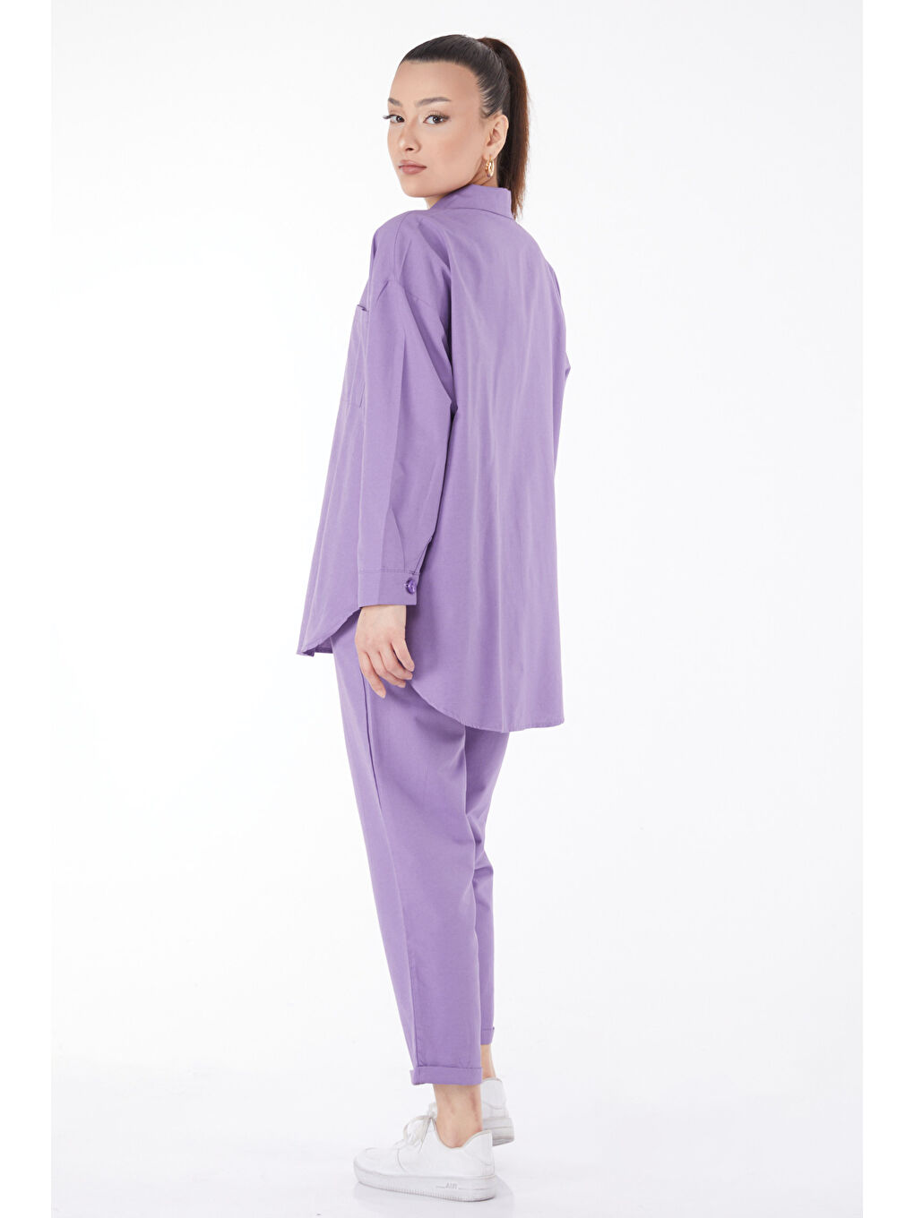 Tunık Pantolon İkili Takım Lila - 27086-3