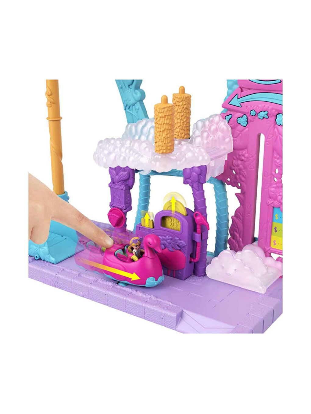 Polly Pocket Karışık Flamingo Araba Su Eğlencesi Seti HHJ05 - 1