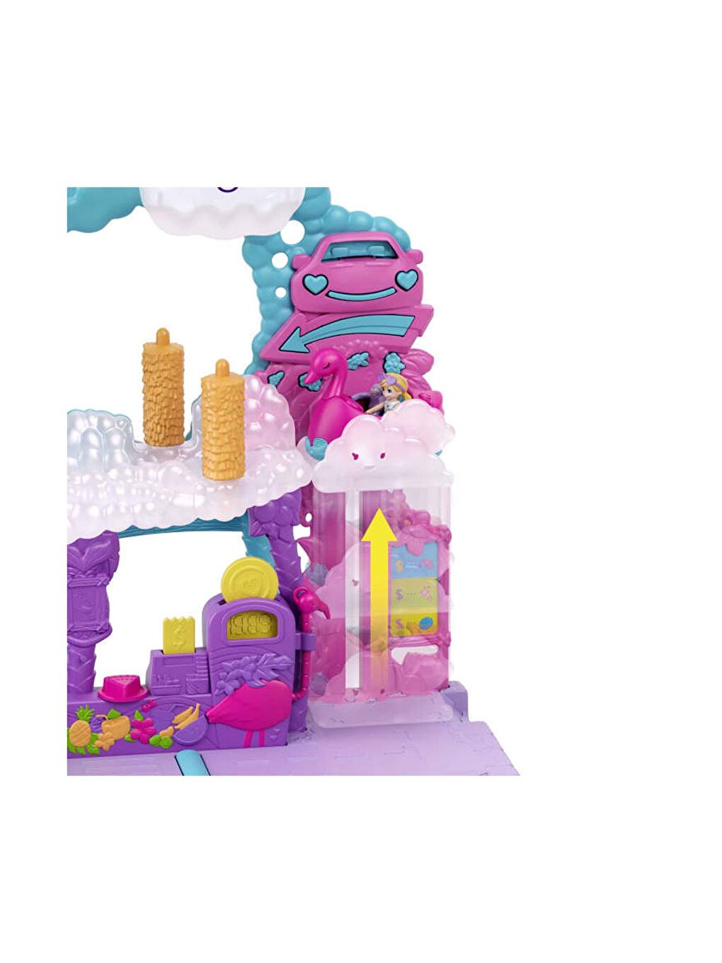 Polly Pocket Karışık Flamingo Araba Su Eğlencesi Seti HHJ05 - 2