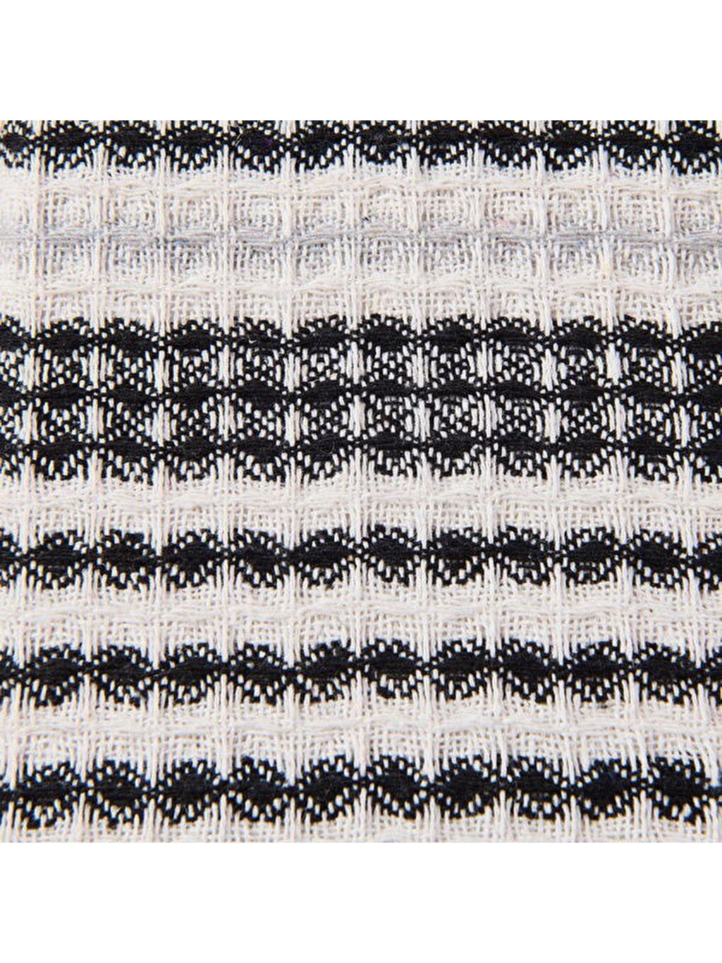 Lila Soft Radiant Tek Kişilik Pike - Ekru / Siyah - 160x230 cm-2