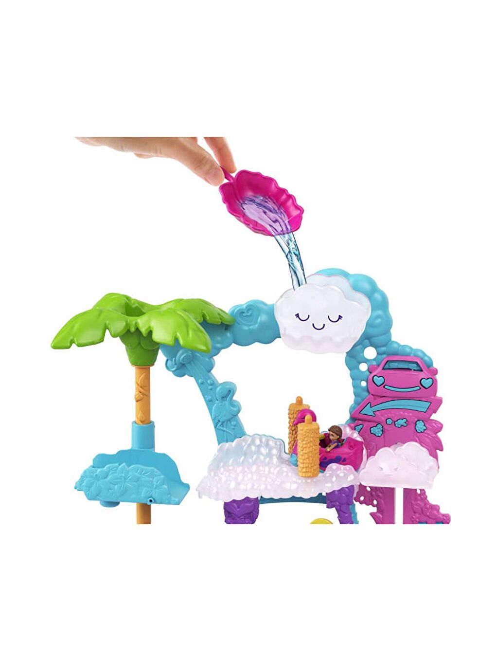 Polly Pocket Karışık Flamingo Araba Su Eğlencesi Seti HHJ05 - 3