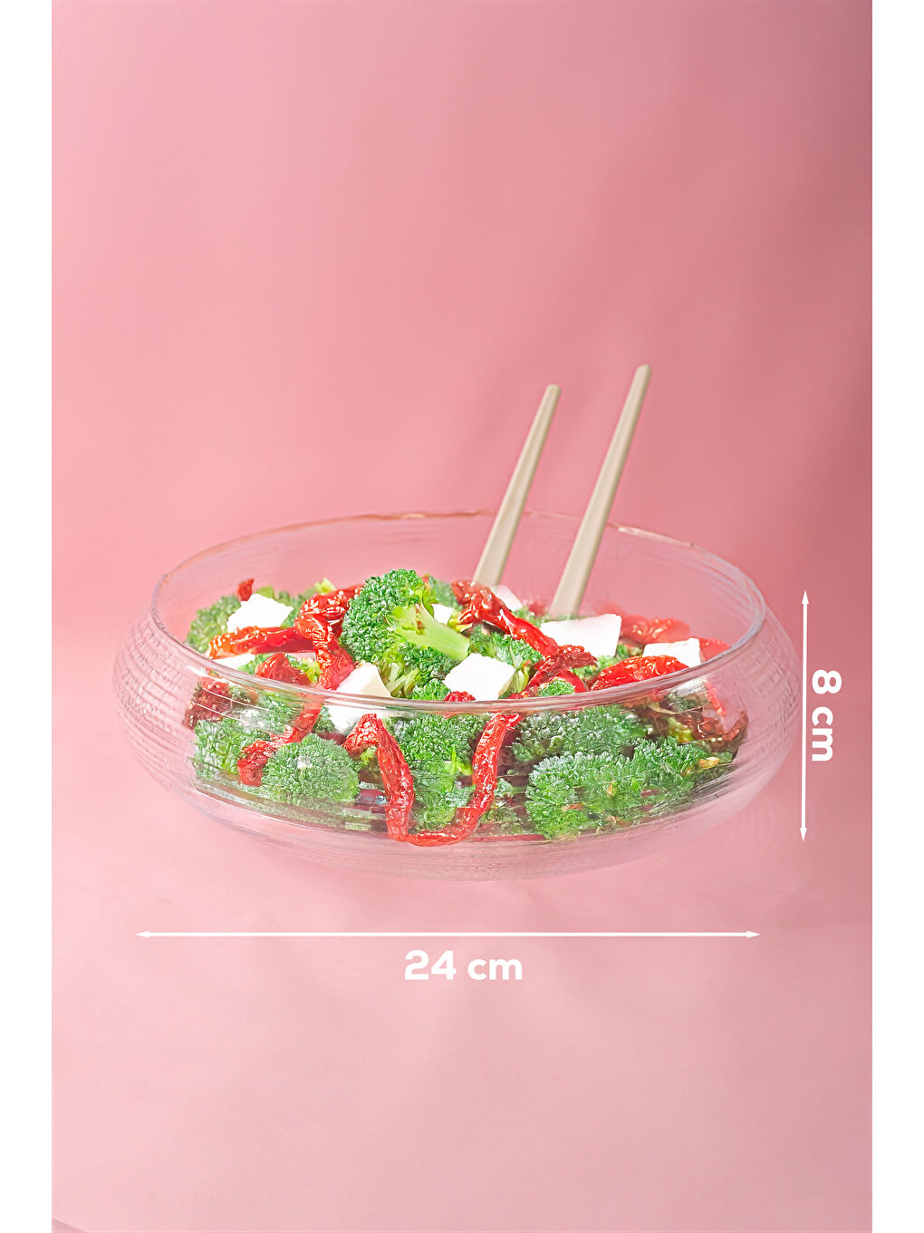 Renksiz California Cam Salata Kasesi Meyve Kasesi-1