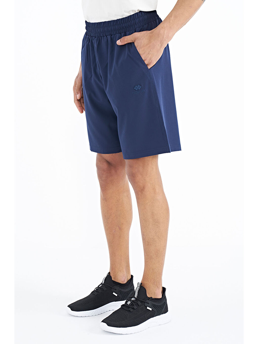 İndigo Yan Cep Detaylı Lastikli Erkek Şort - 81238-1