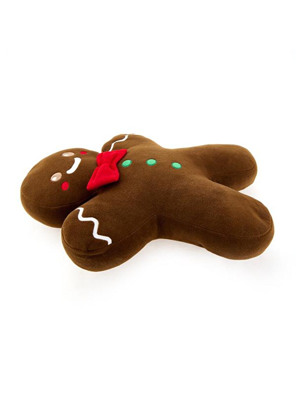 Soft Kurabiye Adam Figürlü Yastık - Kahverengi - 60x50 cm-2