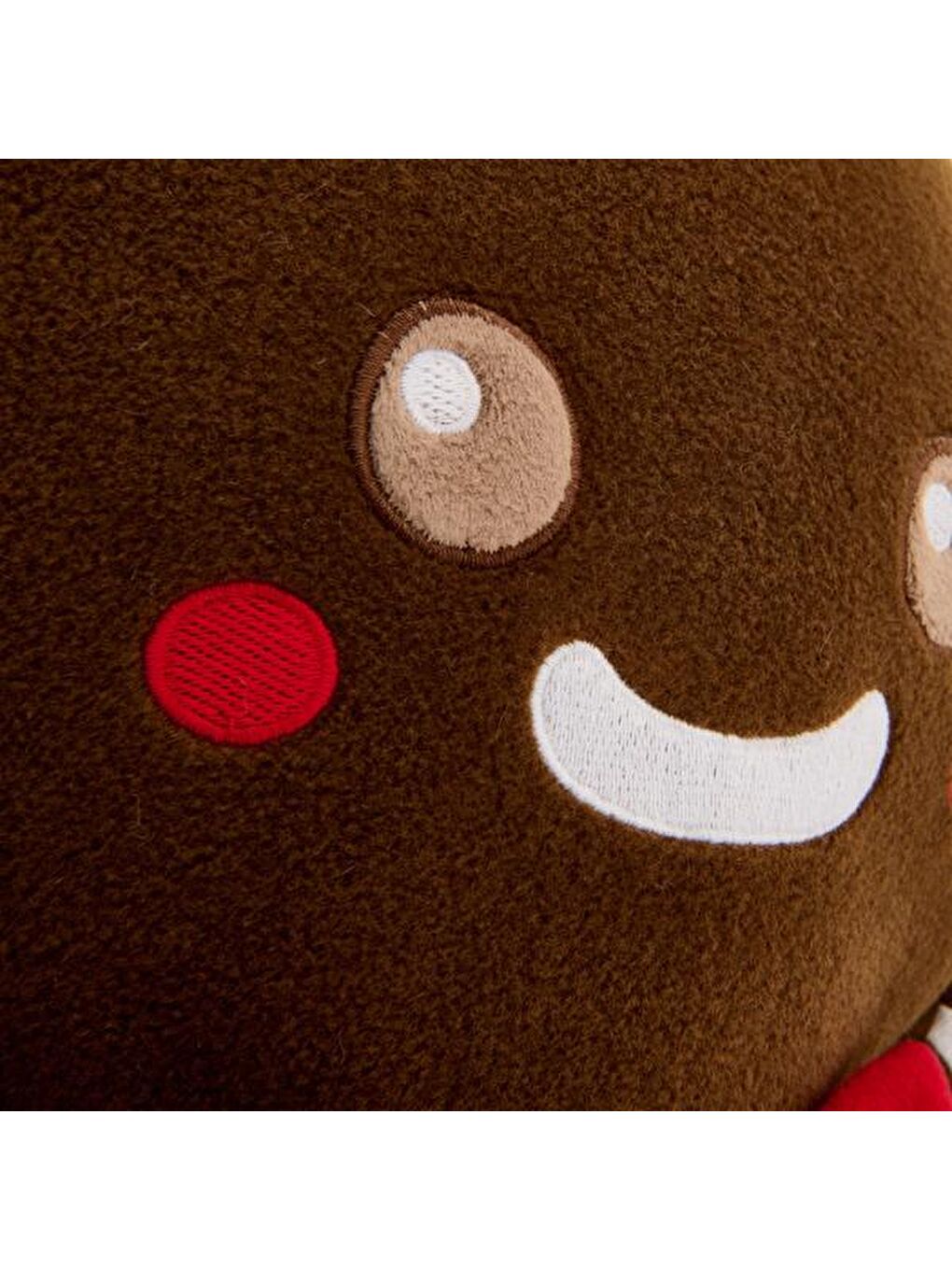 Soft Kurabiye Adam Figürlü Yastık - Kahverengi - 60x50 cm-3