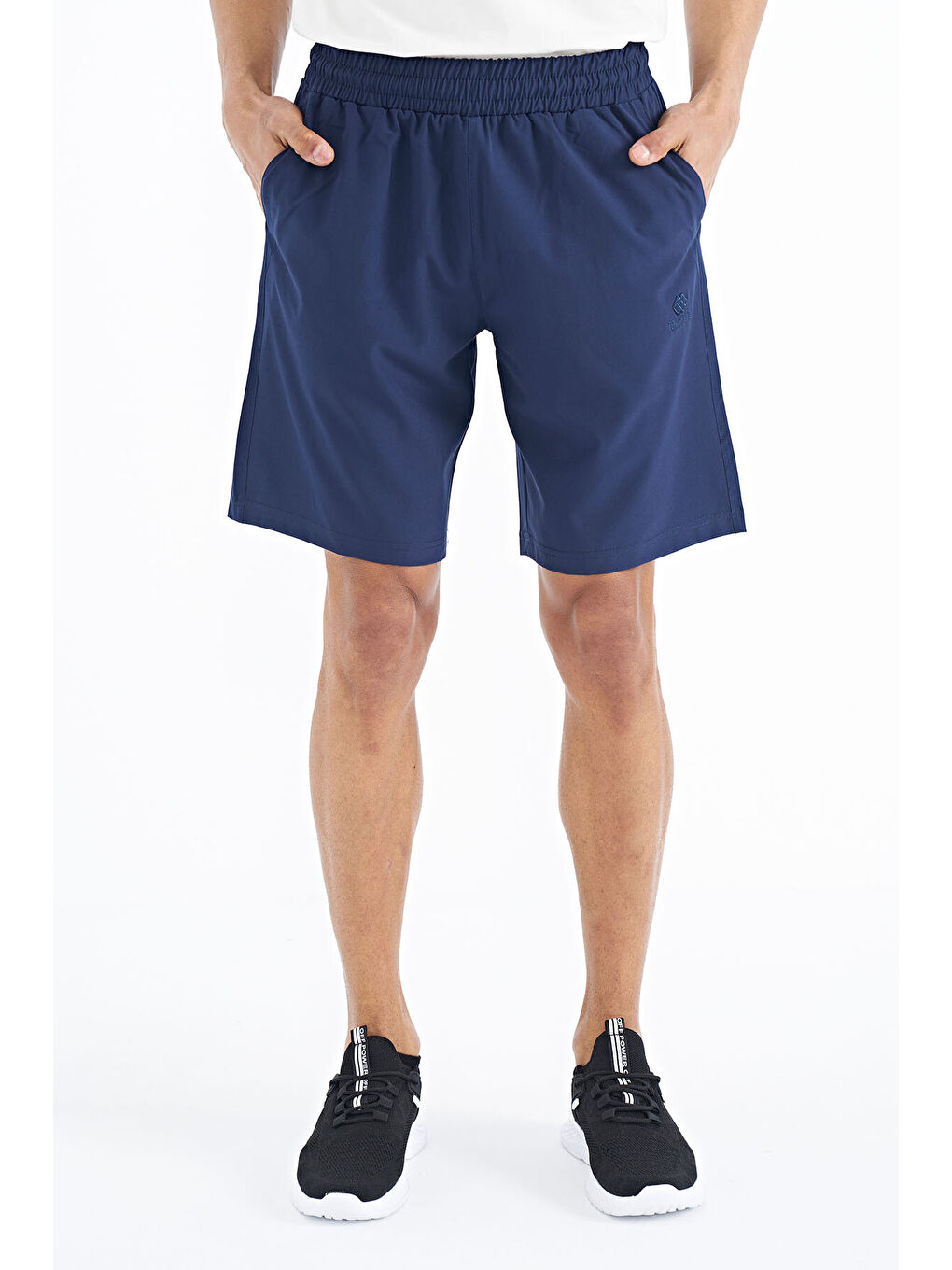 İndigo Yan Cep Detaylı Lastikli Erkek Şort - 81238-2