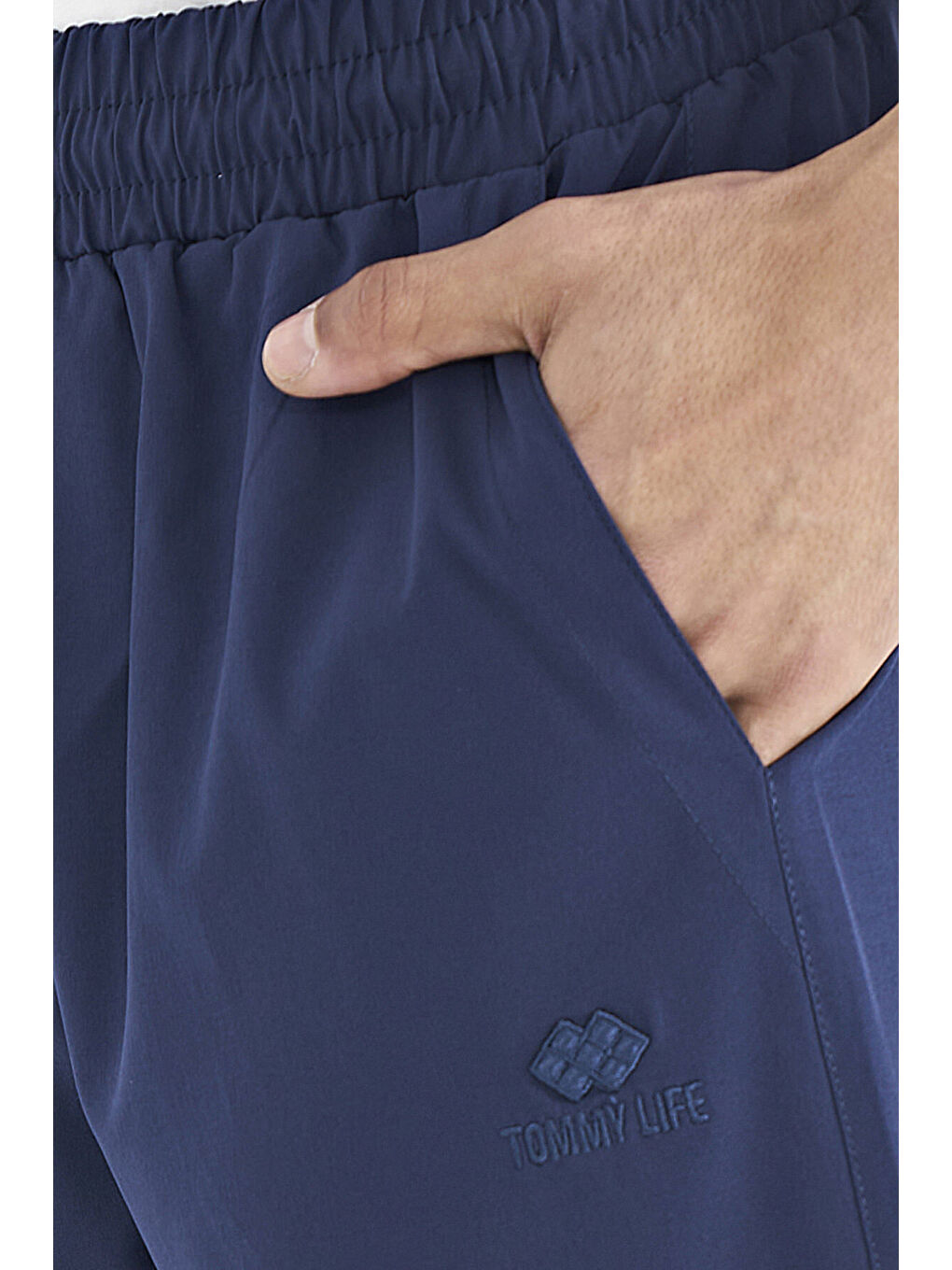 İndigo Yan Cep Detaylı Lastikli Erkek Şort - 81238-3