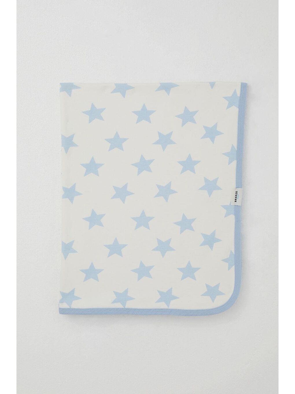 Yenidoğan Bebek Battaniyesi Yıldız Desenli Ekru (80 X 90 Cm)