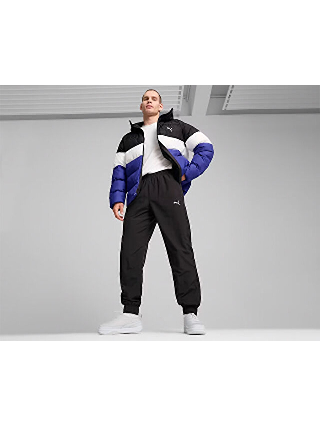 Karışık Poly Puffer Jacket Erkek Günlük Mont 62712327 Renkli-2